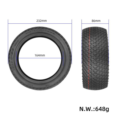 2X Pneu A Vácuo 10x3.0-6.5 para NinebotMaxG30 Pneu de Scooter Elétrico de 10 Polegadas 60/70-6.5 Pneu de Estrada 2