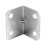 Stainless Steel Corner Braces Angle Brackets Silver Tone 8PCS 4