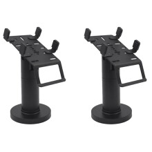 2X Universal Pos Machine Desktop Stand Roterbar POS Kassörhållare Rack Display Fäste för Supermarket Restaurant Svart