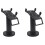 2X Universal Pos Machine Desktop Stand Rotatable POS Cashiers Holder Rack Display Bracket Black 1
