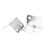 Stainless Steel Corner Braces Angle Brackets Silver Tone 8PCS 6
