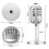 16Pcs Retro Microphone Props Model Vintage Microphone Antique Microphone Toy Microphone Stage Table Decor,Silver 3