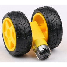24 STUKS -Elektromotor + Kunststof TT-Motorwiel Dubbele As-Reductiemotor TT-Versnellingsbakmotor voor Car