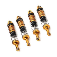 8Pcs Metal Damper for SCY 16101 16102 16103 1/16 RC Car Upgrades Parts Accessories,Yellow