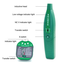 MS5902R Multi-Function Wall Detector Strong Power 220V Hidden Wire Breakpoint Finder Empty Socket Meter EU Plug