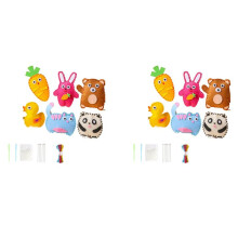 2X Kids Sewing Kit Doll Sewing Kit for Kid Doll Making Supplies Learn to Sew Stuffed Animal Dolls Kid'S Sewing Kit