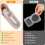 2X Reusable Snack Containers with Lids, Stainless Steel Double/2 Compartment Snack Box Container 4
