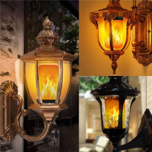 5X Lâmpada LED Efeito Chama E27, Lâmpada Decorativa Cintilante Realista, Lâmpada DecoraçãO Festiva, Preto-B