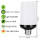 5X LED Flame Effect Light Bulb E27,Decorative Flickering Realistic Fire Lights Bulb,Festival Decoration Lamp,Black-B 7