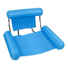 2X Pool Float Chair, Adult Inflatable Pool Lounger, Foldable Portable Float , Pool Party Summer Water Fun