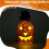 2X Pineapple Lantern - Yellow Light Halloween Pineapple Lantern Decoration Resin Pineapple Lantern with Inner Light 3