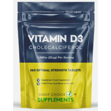 Vitamin D3 1000iu High Strength | 365 Tablets | Vitamin D 1,000iu Vit d