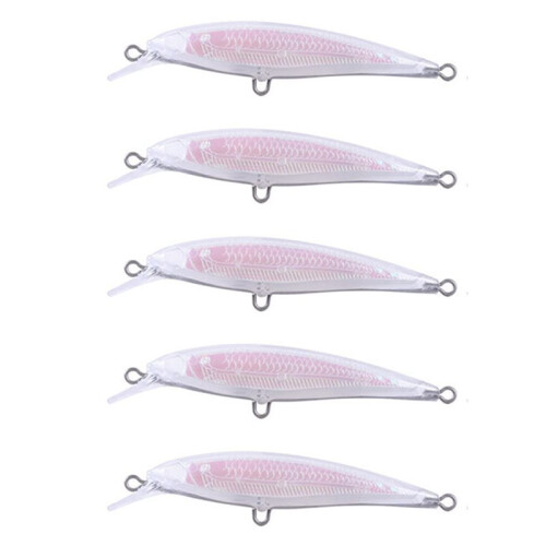 20 Stück DIY Unbemalte Blanko-Köder-Minnows 8,5 cm Holografischer Rasseldraht Durch Den Körper für Individuelle Angelköder 2