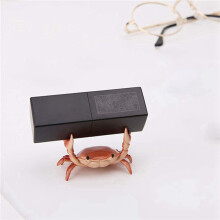 8Pcs New Cute Crab Pen Holder Weightlifting Crabs Penholder Bracket Storage Rack Gift Stationery Orange