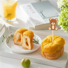 200X Cute Bear Food Picks Cake Dessert Toothpicks Fruit Forks Wedding Birthday Party Baby Shower Decoration Supplies
