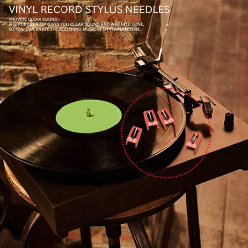 20Pcs Record Player Needle Turntable Diamond Replacement Stylus Needles for Vinyl Record Player 2