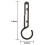 200Pcs Helmet Clips for  Light Lamp,Hard Hat Accessories, Light Hook, Hard Hat Light Clips, Light Lamp Clips 3
