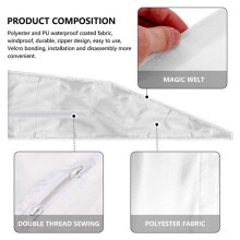 2X Window Seal for Portable Air Conditioner, 400cm Flexible Cloth Sealing Panel Window Seal with Zipper