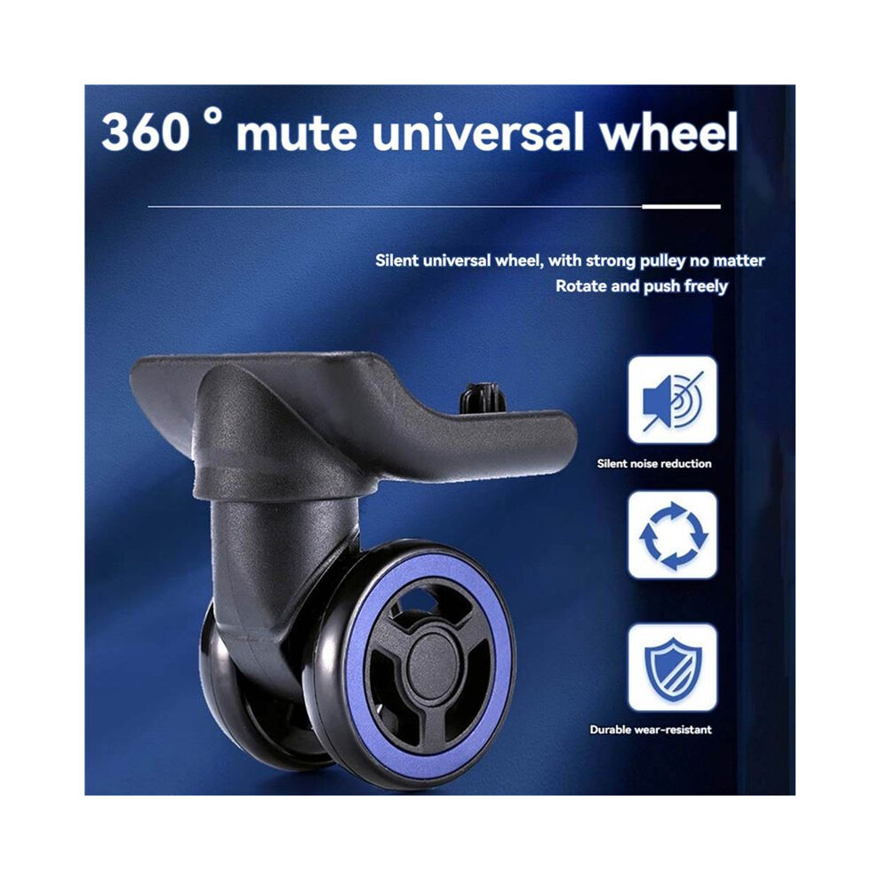 12Pcs Luggage Wheels Suitcase Double Row Roller Hardware Repairing Kit Heavy Duty Wheels 360 Spinner Casters 6034256580065