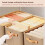 3X Multi-Functional Closet Organizer,Steel Ring Storage Box, Fabric Folding Bedroom Wardrobe Clothes Storage Box A 6