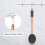 2X Back Lotion Applicator with Long Handle and 2 Replaceable Pads, Ideal for Young People and the Elderly-Black. 5