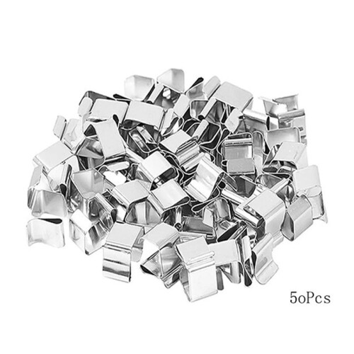 100PCS Gutter Clips for Hanging Outdoor Lights Christmas Light Clips for Outside String Lights  Gutter Clips 2