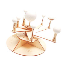 Solar System Model Kit Wooden Educational Science Toy DIY Astronomy Project for Kids Students