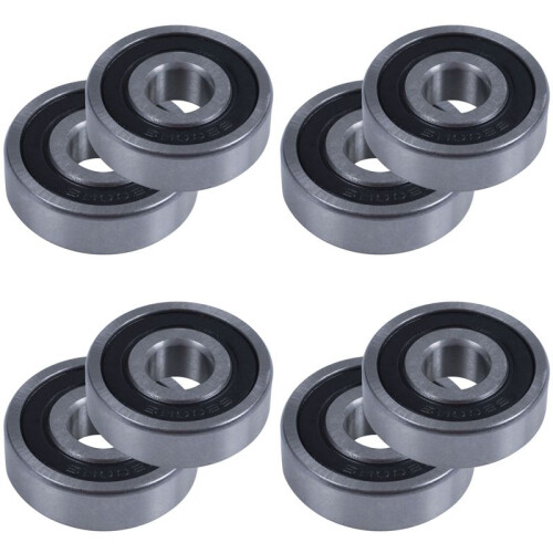 6200RS Shielded Single Row Deep   Bearing 10mm x 30mm x 9mm 8 Pieces