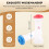 Plastic Salt and Pepper Shakers with Lids Large  Covered Moisture Proof Salt Shaker Pepper Container 4pack 7