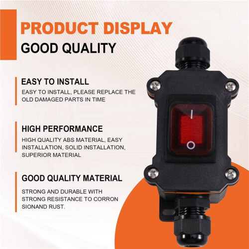 2X IP65 Rainproof and Waterproof Ship Type  220V Power Supply Intermediate  Electrical High Connector 2