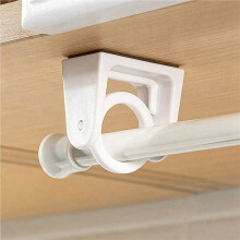 8X 360 Rotatable Retractable Pole Fixator for Non-Drilling Strong Adhesive Hooks Towel Rod Shower Curtain Rod Bracket