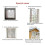 2X Adjustable Window Screen Replacement Kit with Zipper Opening,Keep Mosquitoes Out,Insect Protection  for Household 5