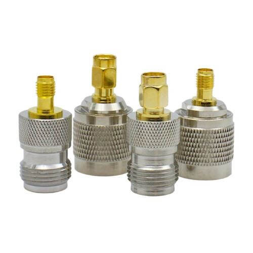 N to SMA Flange Mount Adapter L16 RF Coaxial Connector 4Hole Panel Secure Stable Conversion 2
