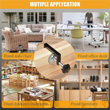 12 Pièces Pinces pour Meubles de Patio Extérieur, Pinces de Meubles de Canapé Sectionnelles Réglables, Attaches de Meubles en Osier pour Patio
