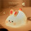 2X Rabbit Night Light,Cute Silicone Lamp, Dimmable Light  Bunny, Night Lamp,Rechargeable Bunny Nightlight 4