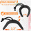 10Pack First Responder Deurstoppers, Deurklem voor Wetshandhaving, Hulpdiensten, Zwarte Deurstoppers Wig 4