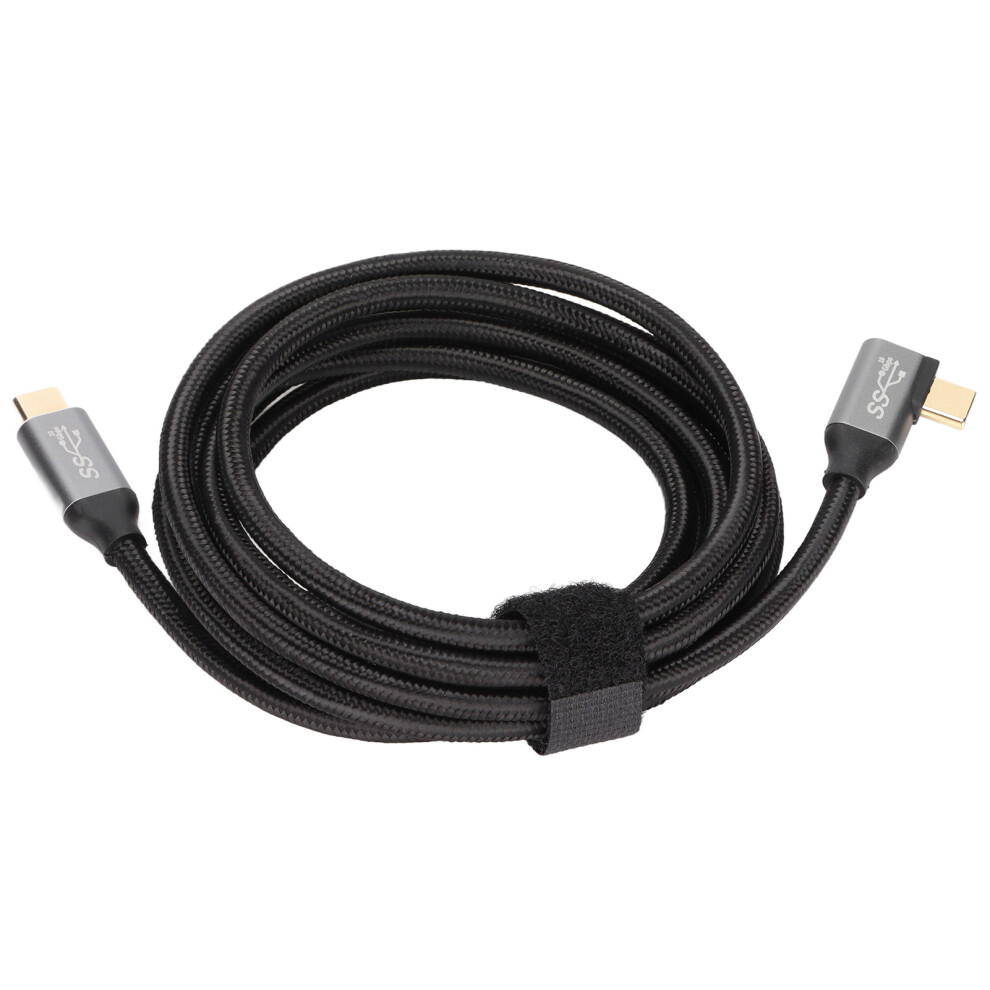 2M 100W 4K Usb C To Usb C Cable, Right Angle, 5A Pd 8751390575136