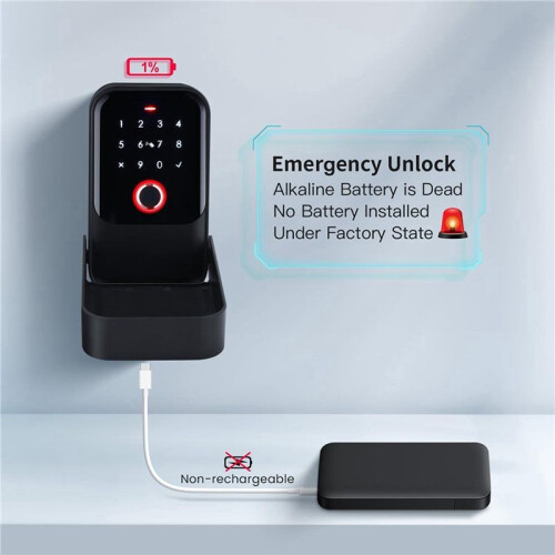 5X  Key Lock Box, Fingerprint, Control, Key, Password, Access Card,  Unlock, Office Security 2