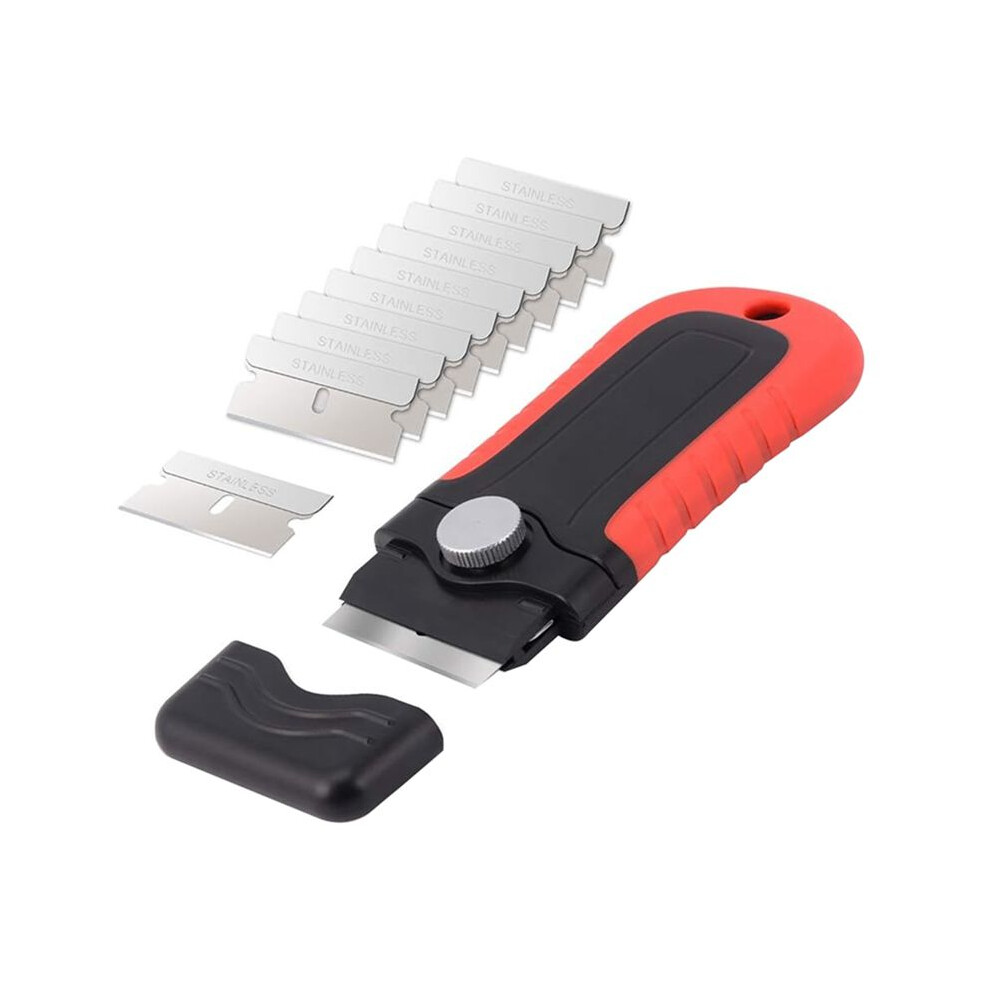 Locking Blade Scraper With Safety Cap, Glass Cooktop Scraper Paint And Old Label 6032093446704