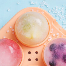 Ice Maker Large 6.5cm Round Sphere High Balls Ice Shape -Mold Tray voor Whiskey Cocktail Bar Tools, Oranje