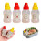 8X  Ketchupflaskor för Bento Box Tillbehör,  Kryddflaskor Plastflaskor Behållare Tom Ketchup 5