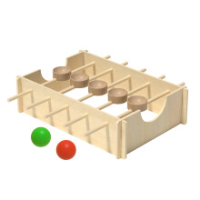 Wooden Montessori Ball Run Toy for Kids, Durable Educational Game, Enhances Motor Skills and Creativity