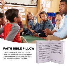 2X Faith Bible Pillow,Bible Pillow Book Plush That Opens,Holy Bible Pillow,Holy Bible Pillow