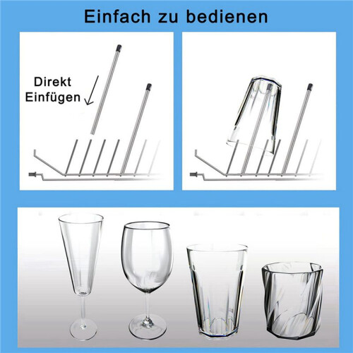 2X Dishwasher Insert Compatible with  Bottles, Universal Bottle Holder Suitable for All Standard Dishwasher 2