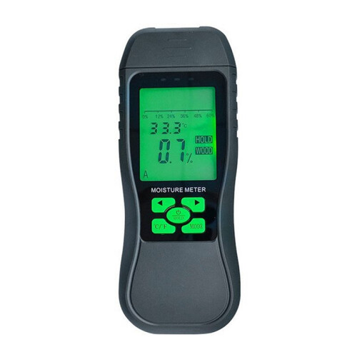 Medidor de Humedad para Hormigón, Comprobador de Humedad para Edificios, Detector de Humedad para Madera