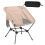 Opvouwbare visstoel Ijzeren frameconstructie Ergonomische-khaki 1
