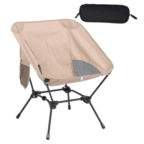 Opvouwbare visstoel Ijzeren frameconstructie Ergonomische-khaki
