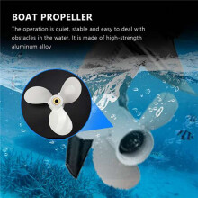 2X 6E0-45941-01-El Aluminum Alloy Outboard Propeller 7 1/2X8-Ba for Mariner 4-6Hp 3 Blades 9 Spline Tooth