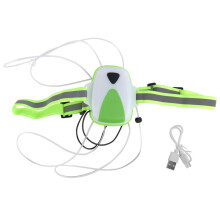 LED Reflective Running Vest,Multicolor Lights USB Rechargeable Reflective Gear for Men/Women Running Walking Cycling