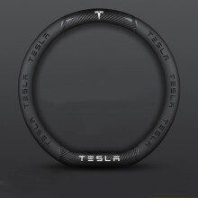 Steering Wheel Cover for Tesla Model S 20122016 Carbon Fiber Microfiber Leather NonSlip Breathable Grip 37cm38cm